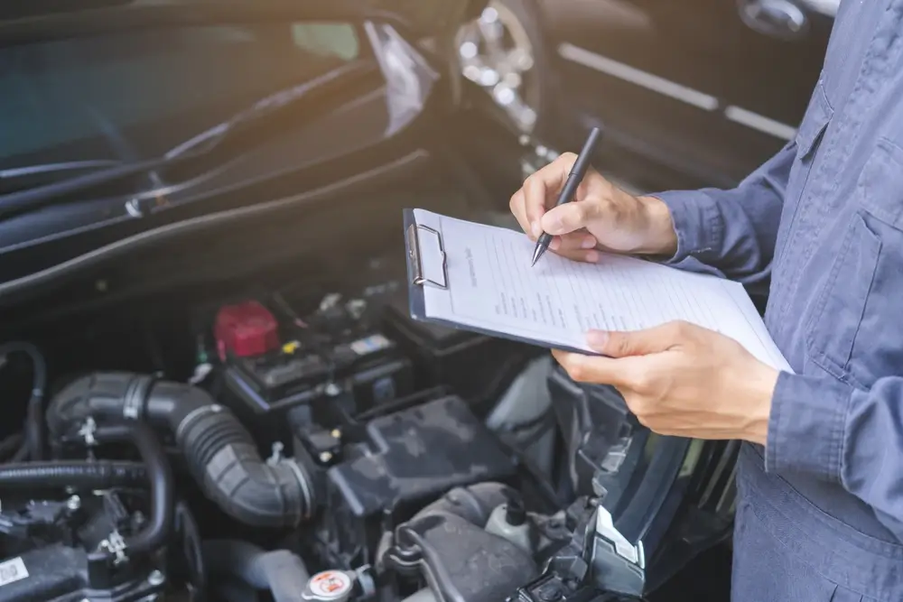 Car Roadworthy Audit being undertaken by a Mechanic