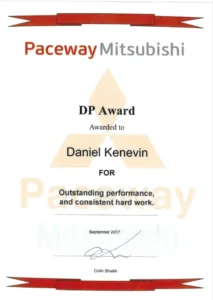 Daniel Kenevin certificate
