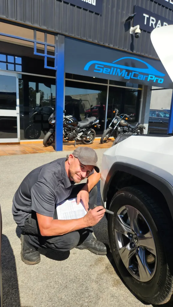 Sell My Car Pro – Purchase Inspection 35 Sell My Car Pro inspector carrying out a free pre-purchase vehicle inspection in Perth