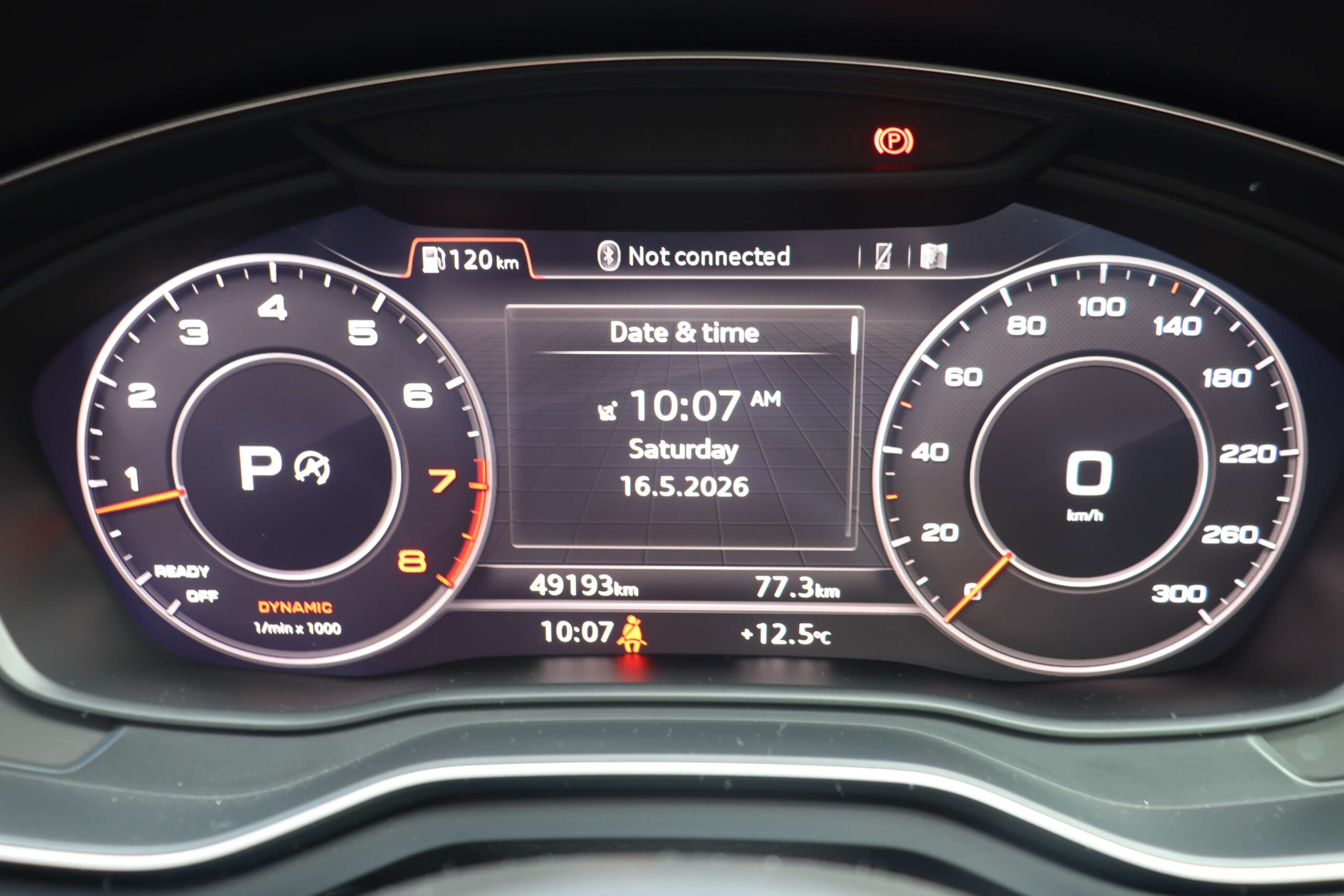 2019 Audi A5 45 TFSI Quattro S tronic Sportback 12 Speedo 2019 Audi A5 45 TFSI Quattro S tronic Sportback 12 Speedo