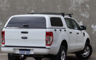 2016 Ford Ranger Xl Hi Rider 02 2016 Ford Ranger XL Hi-Rider crew cab rear three-quarter view with canopy