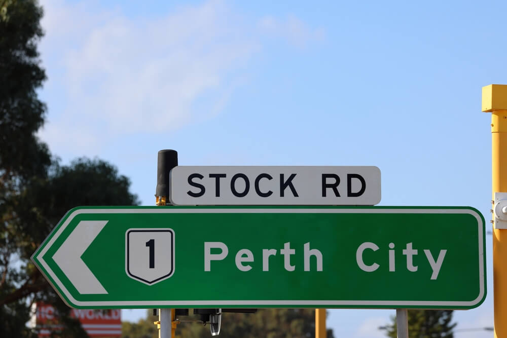 Perth City Sign from the Outer Suburbs of WA